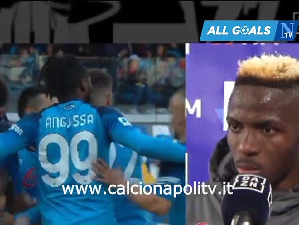 Napoli-Udinese 3-2 12/11/22 intervista post-partita Victor Osimhen