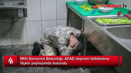 MSB’den AFAD deprem tatbikatı paylaşımı