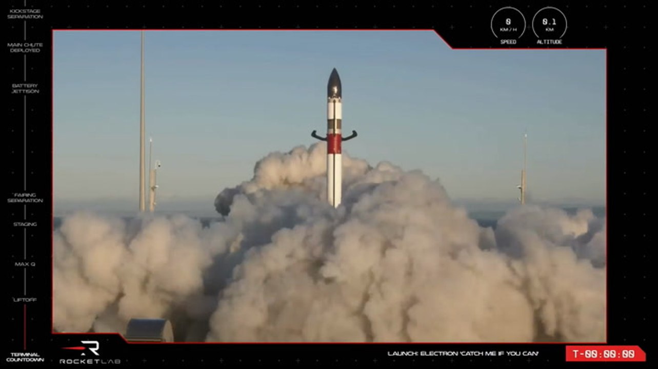Rocket Lab Launched Swedish Satellite - Helicopter Failed To Catch Booster