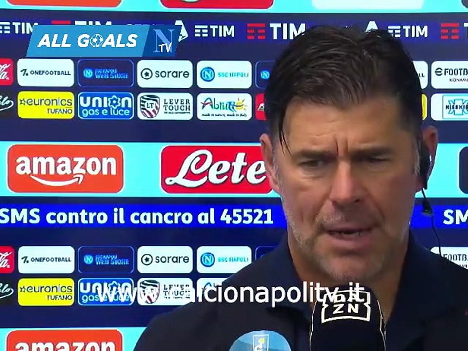 Napoli-Udinese 3-2 12/11/22 intervista post-partita Andrea Sottil