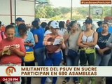 Militancia del PSUV participa en el proceso de postulación para equipos parroquiales en Sucre