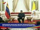 Presidente Maduro recibe a representantes del Estado del Vaticano en el Palacio de Miraflores