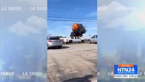 Dos aviones militares antiguos se estrellaron en un evento aéreo en Dallas
