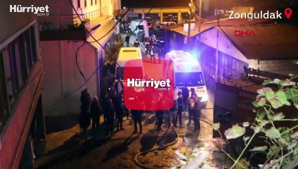 Yanan evde mahsur kalıp öldü