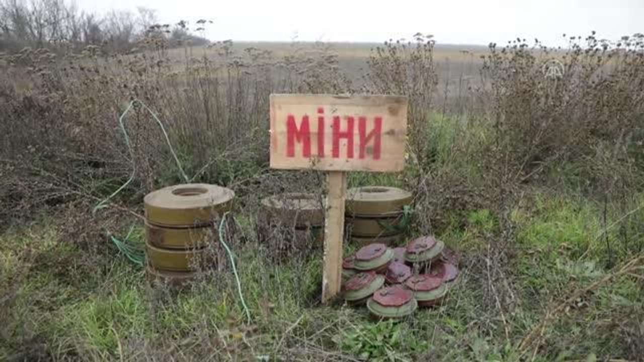 Ukrayna'nın Mykolaiv kentinde mayın arama ve temizleme çalışması