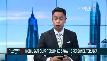 Download Video: Diduga Hilang Kendali Saat Hendak Menyalip, Mobil Patroli Satpol PP di Pasirian Terjun ke Sawah