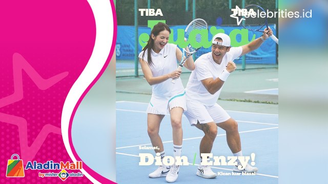 Enzy Storia dan Dion Wiyoko Berhasil Kalahkan Gading Marten dan Wulan Guritno dalam Pertandingan Tiba Tiba Tenis