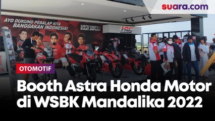 Berkunjung ke booth Astra Honda Motor di WSBK Mandalika 2022