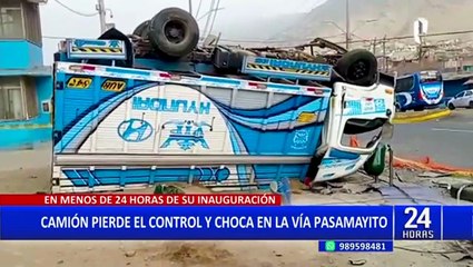 Vía Pasamayito: en menos de 24 horas de su inauguración se registró violento accidente