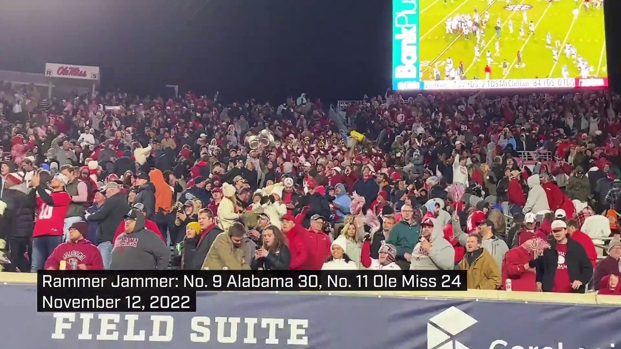 Rammer Jammer No. 9 Alabama 30, No. 11 Ole Miss 24 video Dailymotion