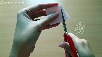tutorial membuat bunga kertas bunny tail