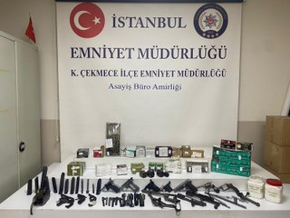 Küçükçekmece’de silah imalathanesine operasyon