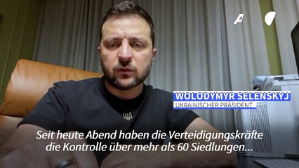 Selenskyj: Bereits 2000 Sprengsätze in Region Cherson entschärft