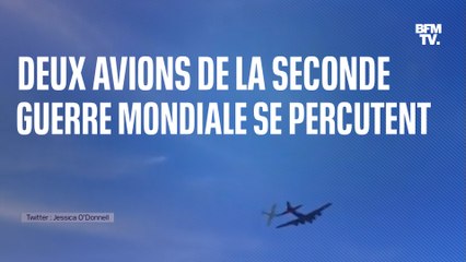 Deux avions de la Seconde Guerre mondiale se percutent lors d'un show aérien à Dallas