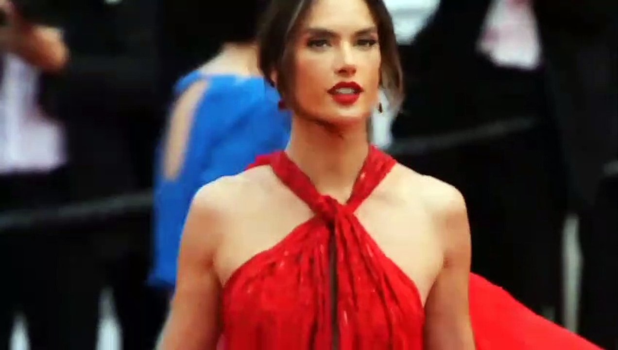 Alessandra Ambrosio stuns in a dramatic Julien Macdonald gown