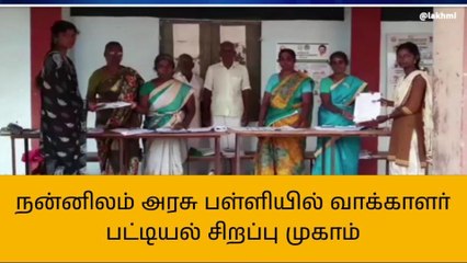 நன்னிலத்தில் வாக்காளர் பட்டியல் சிறப்பு முகாம்