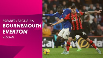 Le résumé de Bournemouth / Everton - Premier League 2022-23 (16ème journée)