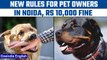 Noida tightens noose on pet owners, imposes Rs 10,000 fine in case of attack | Oneindia News *News