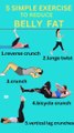 5 Simple Exercise to Reduce Belly Fat