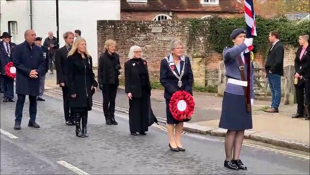 Remembrance Sunday procession in Battle, East Sussex, on November 13 2022