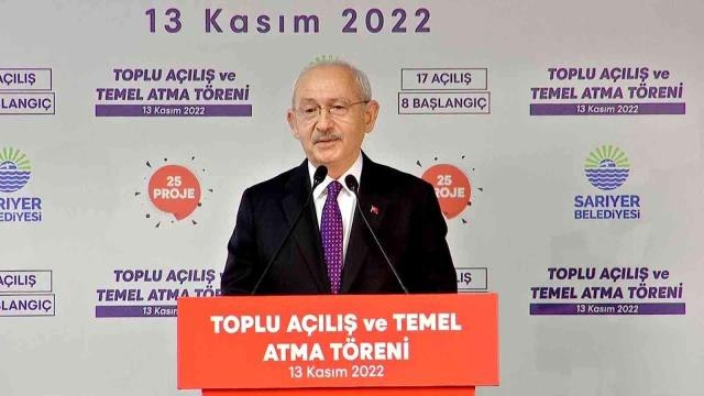 CHP lideri Kılıçdaroğlu, Sarıyer'de toplu açılış törenine katıldı