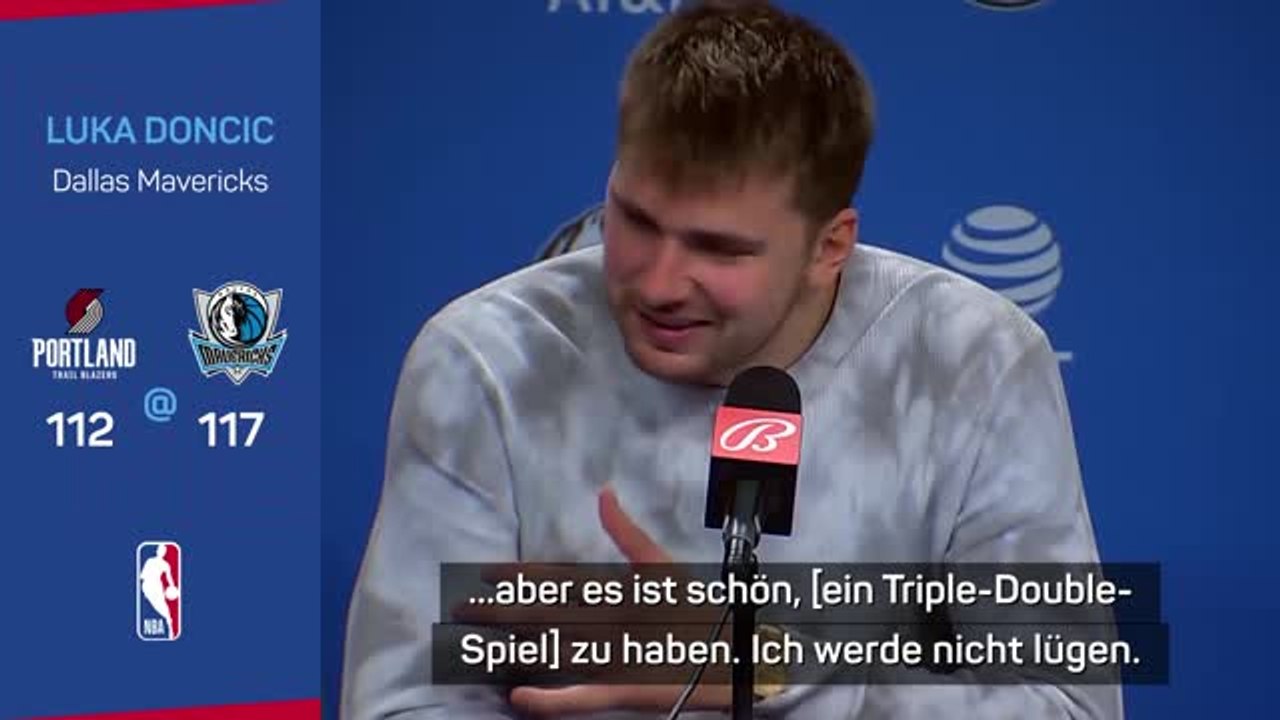 Doncic: 'Es ist schön, ich werde nicht lügen'