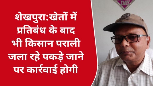 शेखपुरा: प्रतिबंध के बावजूद किसान जला रहे पराली, पकड़े जाने पर कार्रवाई होगी