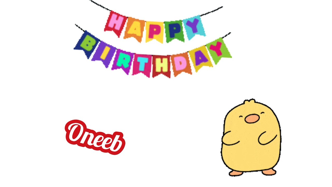 Oneeb birthday song