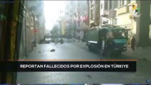 teleSUR Noticias 11:30 13-11: Reportan fallecidos en Türkiye por explosión en Estambul