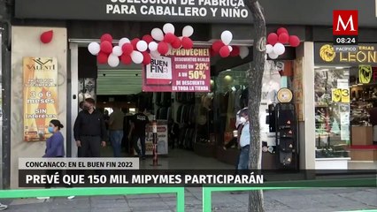 Concanaco prevé que 150 mil mipymes participarán en Buen Fin 2022