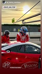 David Hallyday en pilote au circuit du Castellet sur Instagram