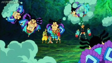 Ketika kru mugiwara ketemu ninja (funny moment anime)