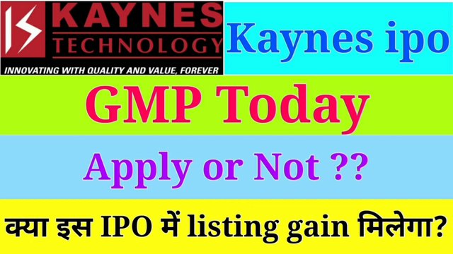 Kaynes technology ipo review,, ipo gmp today,, subscription, view of money