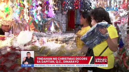 Tindahan ng Christmas decors sa Dapitan, Q,C., dinarayo | UB