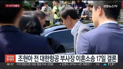 [핫클릭] 조현아 전 대한항공 부사장 이혼소송 17일 결론 外