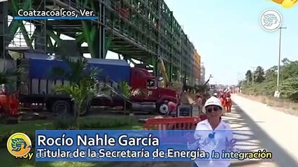 Instalan 200 km de tubería a la semana en Refinería Olmeca: Sener