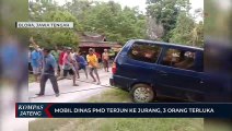 Mobil Dinas PMD Terjun Ke Jurang, 3 Orang Terluka