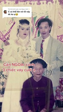 Con gái diện lại váy cưới cách đây gần 30 năm của mẹ: Kiêu kỳ, xinh đẹp như nàng công chúa