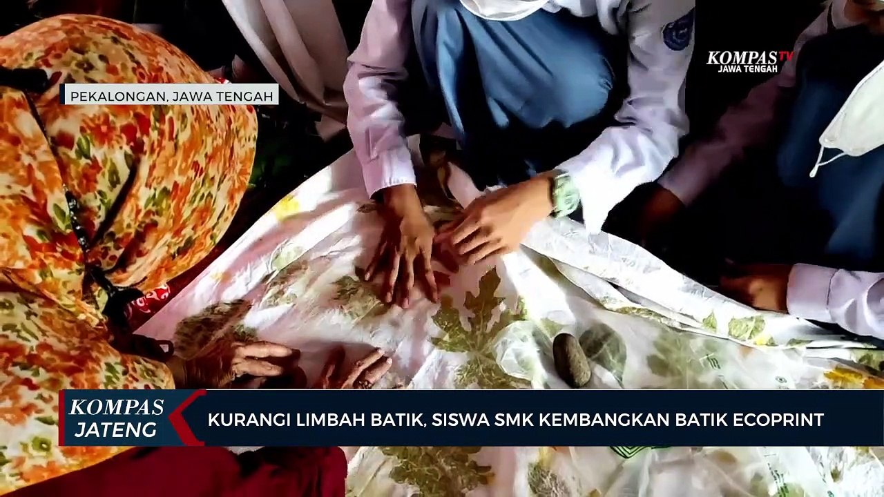 Kurangi Limbah Batik, Siswa SMK Kembangkan Batik Ecoprint