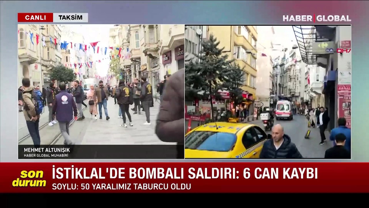 Taksim İstiklal Caddesi'ndeki hain saldırıyla ilgili son durum