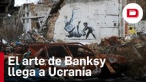 El arte de Banksy llega a las ruinas de Ucrania