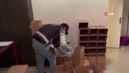 İzmir polisinden sahte etil alkol kaçakçılarına operasyon