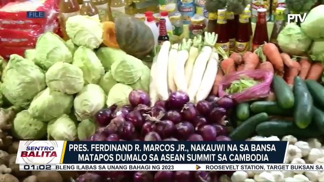 Pres. Ferdinand R. Marcos Jr., nakauwi na sa bansa matapos dumalo sa ASEAN Summit sa Cambodia; ASEAN-member states, nagkaisa umano sa pagtugon sa usapin ng food supply, fertilizer, oil price, at post pandemic recovery