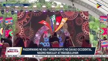 Pagdiriwang ng ika-7 anibersaryo ng Davao Occidental, naging makulay at makabuluhan; limang lungsod sa Davao Occidental, ibinida ang kanilang  floral float