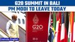 Bali: PM Modi to leave for the G20 Summit today, Biden arrives | Oneindia News *International