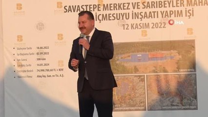 Büyükşehir'den Savaştepe'ye 75 milyonluk su yatırımı