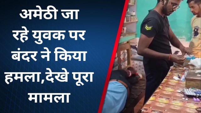 अमेठी: बंदर ने फिर किया युवक पर हमला, हुआ घायल, और फिर