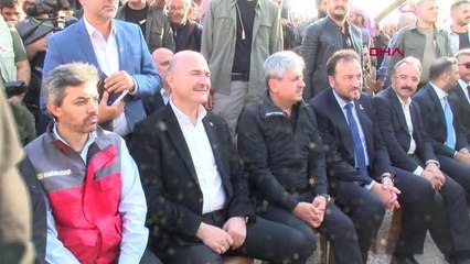 BAKAN SOYLU, BRİKET EVLERİN TESLİM TÖRENİNE KATILDI