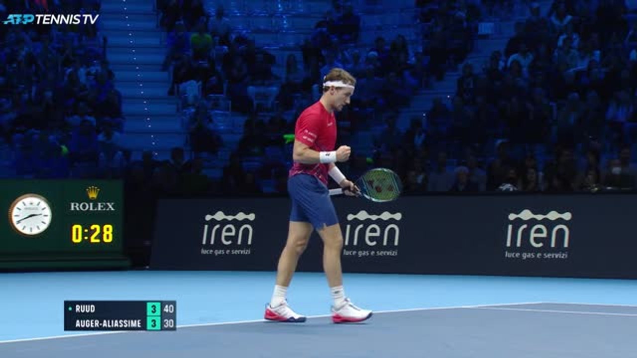 Highlights: Ruud schlägt Auger-Aliassime in Turin