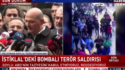 İçişleri Bakan Soylu: ABD Büyükelçiliği'nin taziyesini kabul etmiyoruz, müttefikliğimiz tartışılmalı
